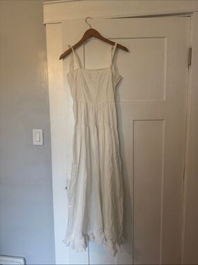 White Spaghetti Strap Maxi Dress